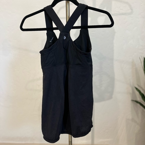 Lululemon Black Running Tank | Size 4 | Shelf Bra | Pockets | Special Edition - Picture 2 of 5